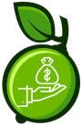 Lime Funnels logo featuring a green lime with an icon representing sales